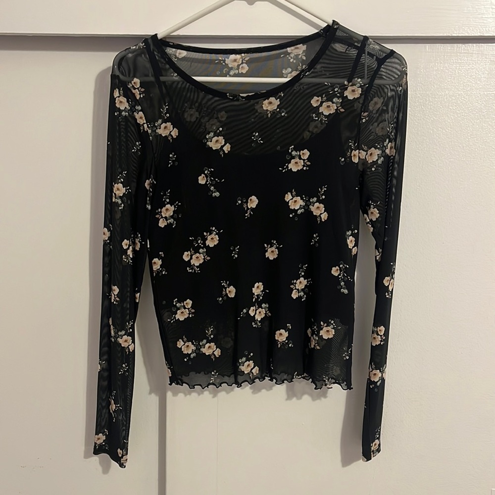 abercombie mesh top